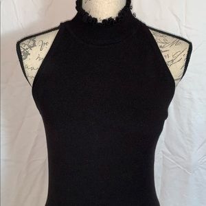 WHBM black sleeveless sweater